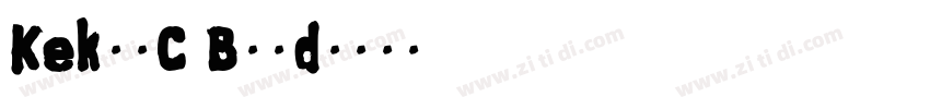 KekurC Bold字体转换